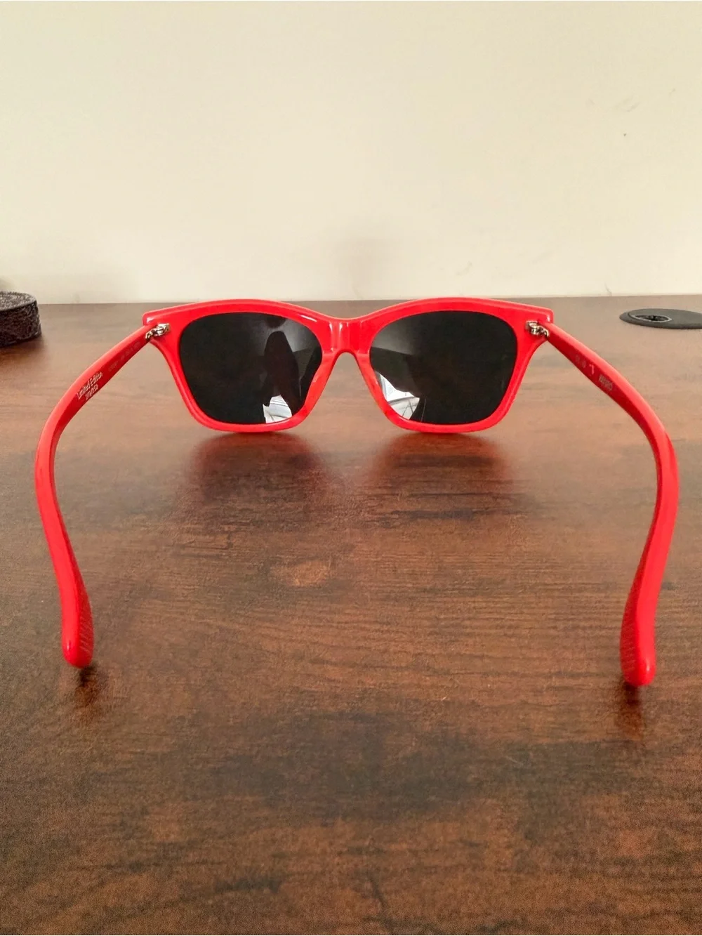 Kenzo Limited Edition 219/252 Red Sunglasses Black Lenses Italy